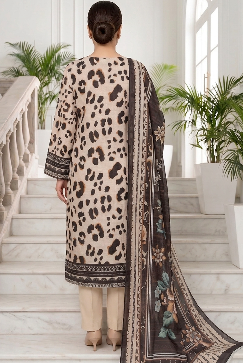 Luxury Embroidered 3 Piece Unstitched Suit with Elegant Dupatta – Formal Party Wear for Women