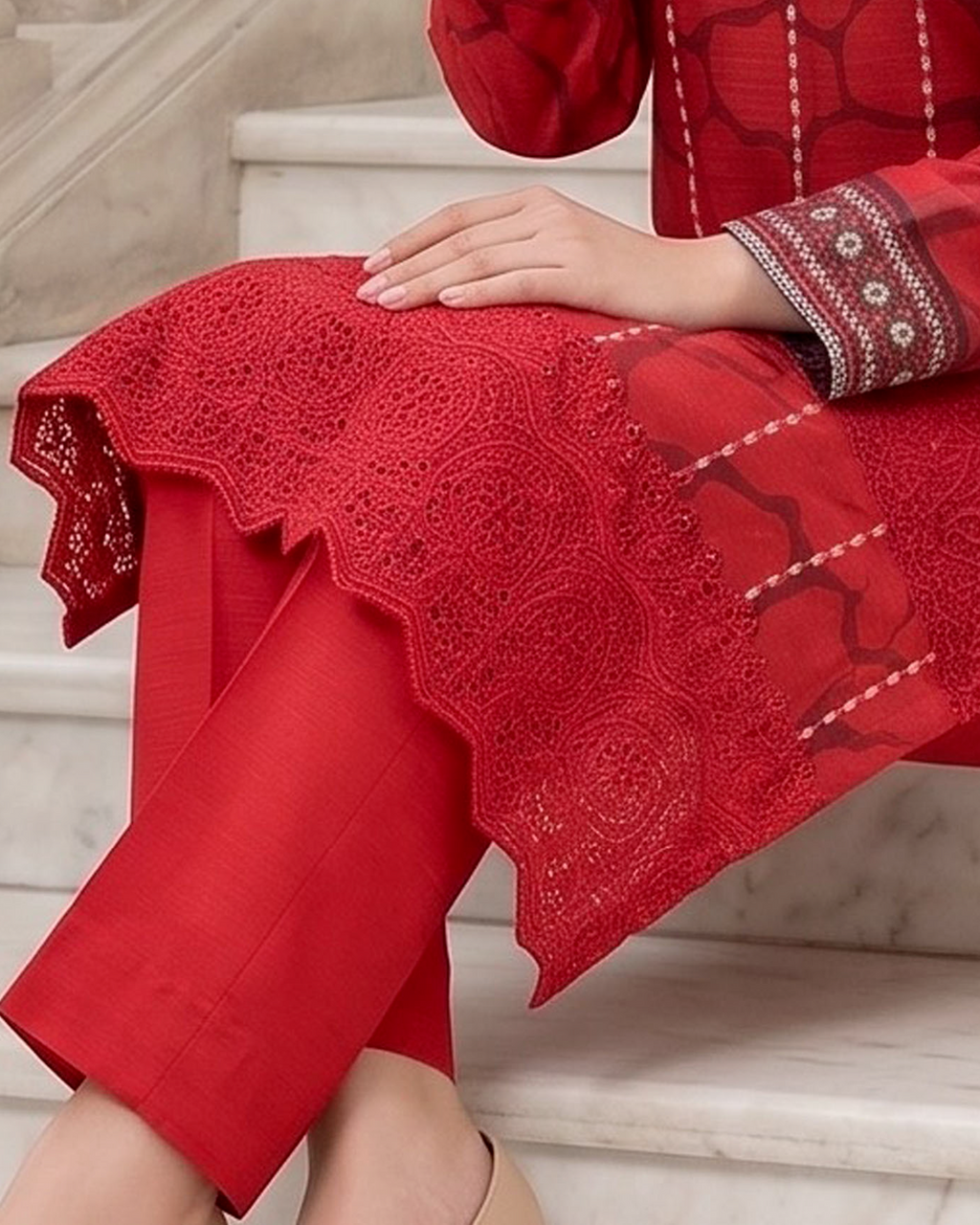 Luxury Heavy Embroidered Net Unstitched 3 Piece Suit with Organza Border Dupatta – Wedding Formal Wear
