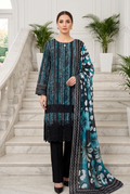 Heavy Embroidered Net Unstitched 3 Piece Dress with Organza Border Dupatta – Luxury Wear