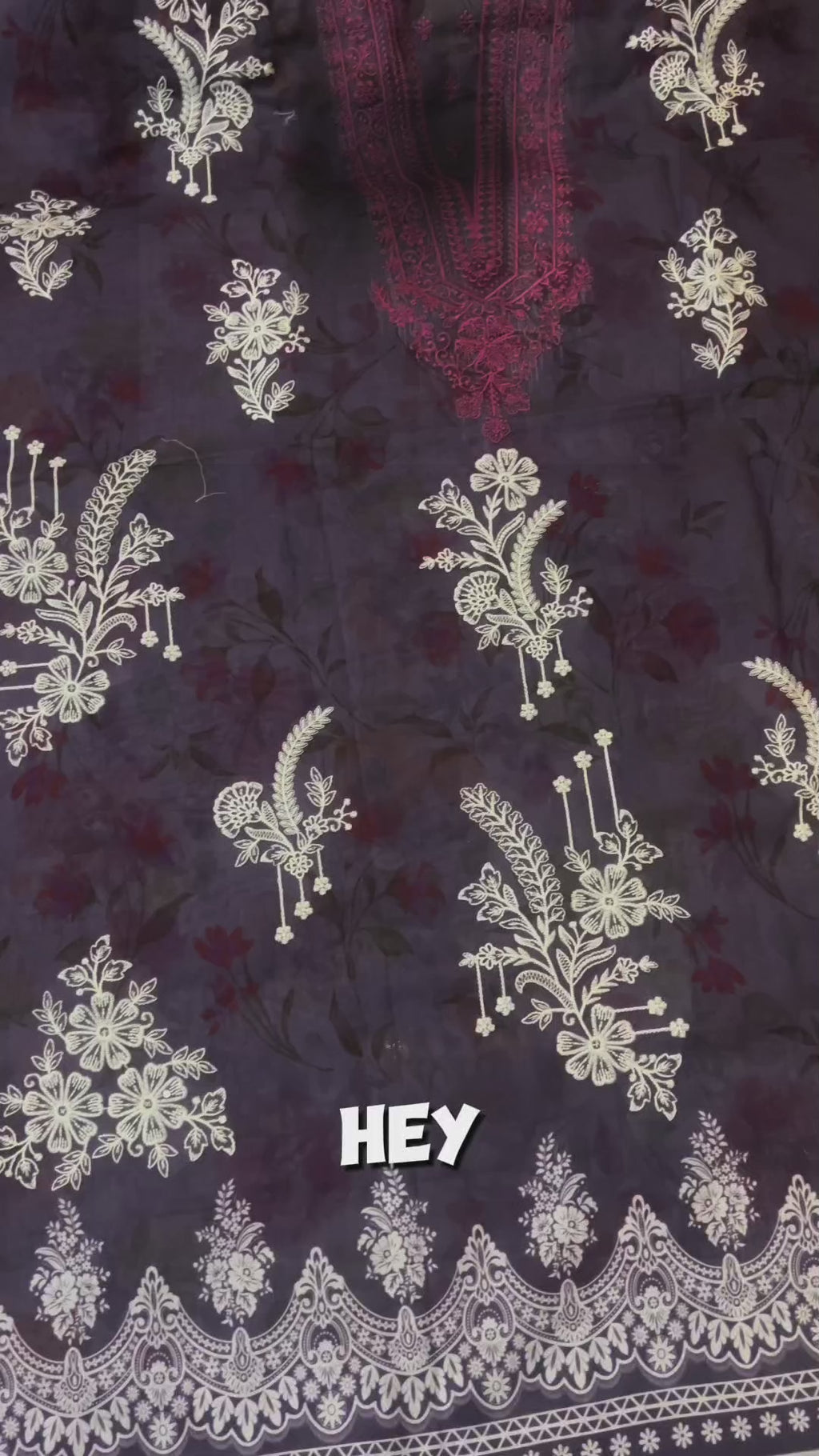 Luxury Heavy Embroidered  Unstitched 3 Piece Suit with Fancy Dupatta – Wedding Formal Wear